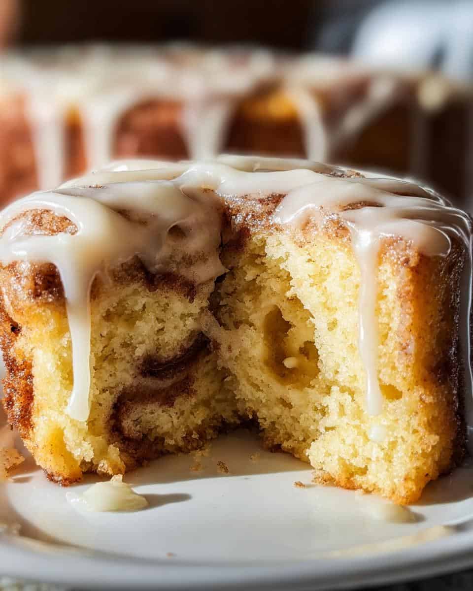 Divine 30-Minute Cinnamon Roll Poke Cake Bliss