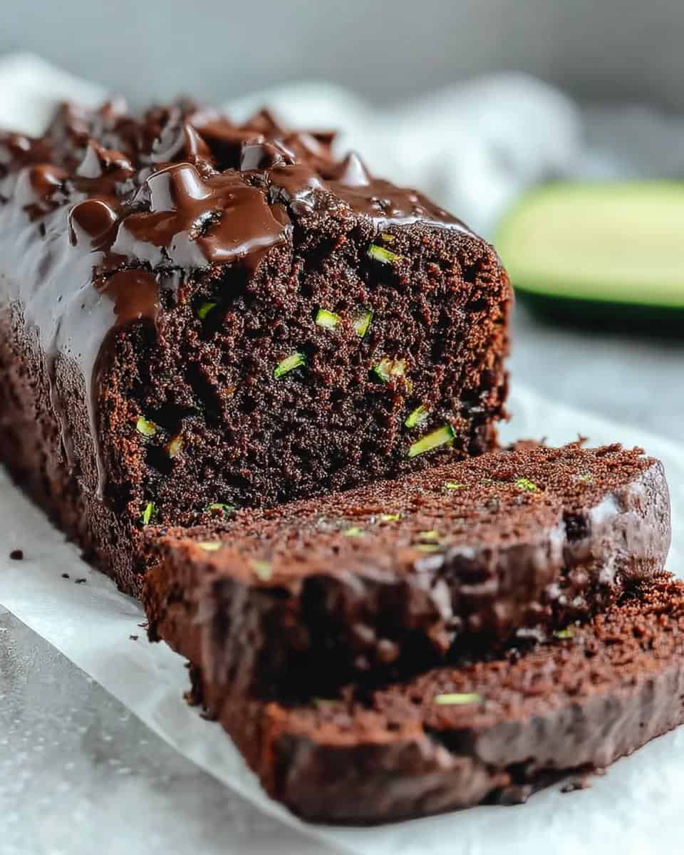 Fudgy Keto Chocolate Zucchini Bread - detail 2