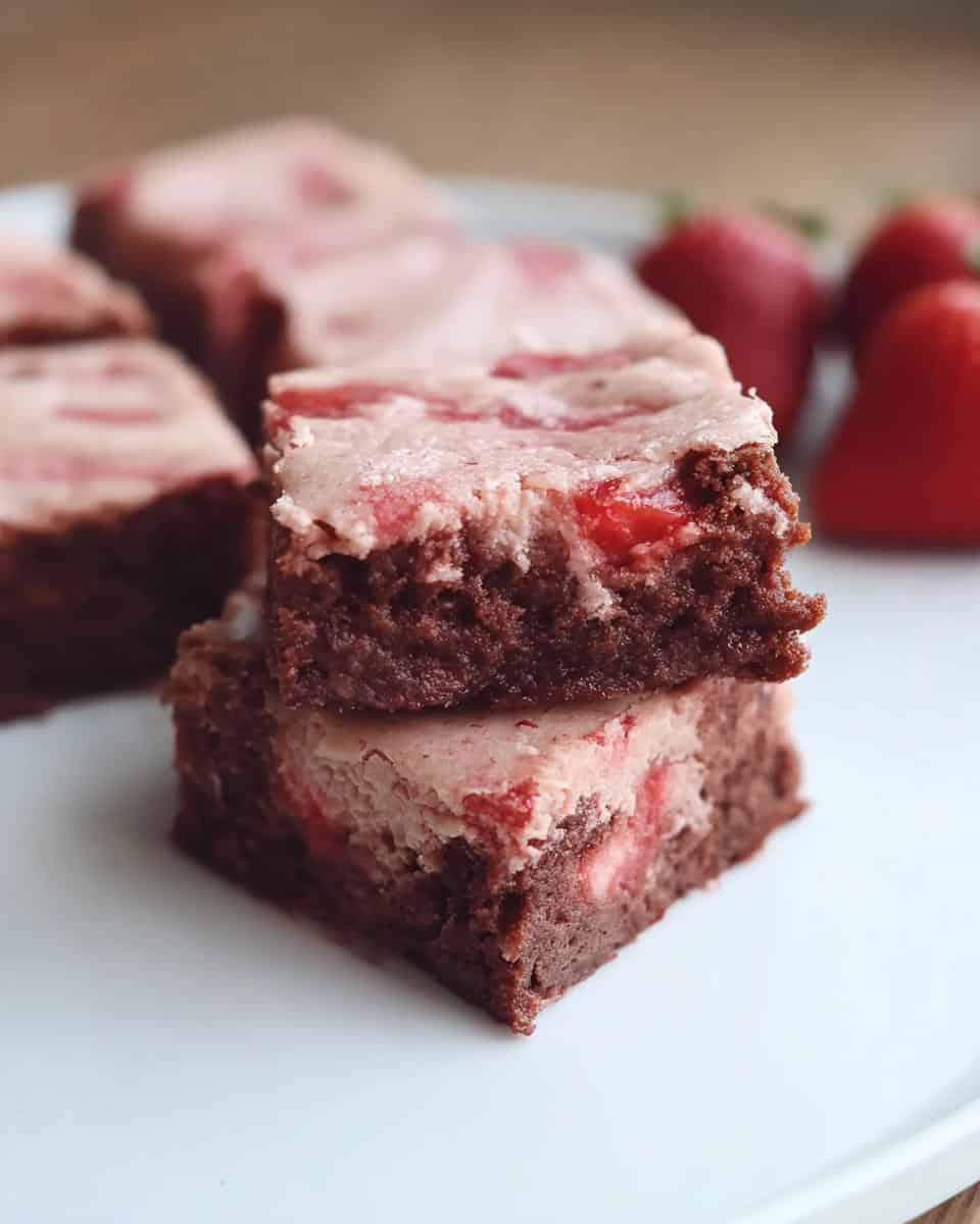 Ultimate Strawberry Brownies - detail 1