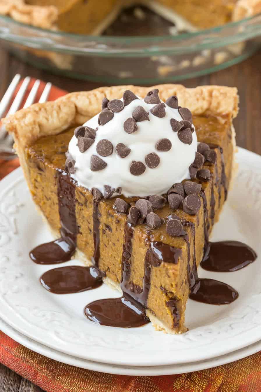 Chocolate Chip Pumpkin Pie - detail 1