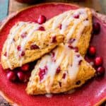 Glazed Cranberry Orange Scones Recipe