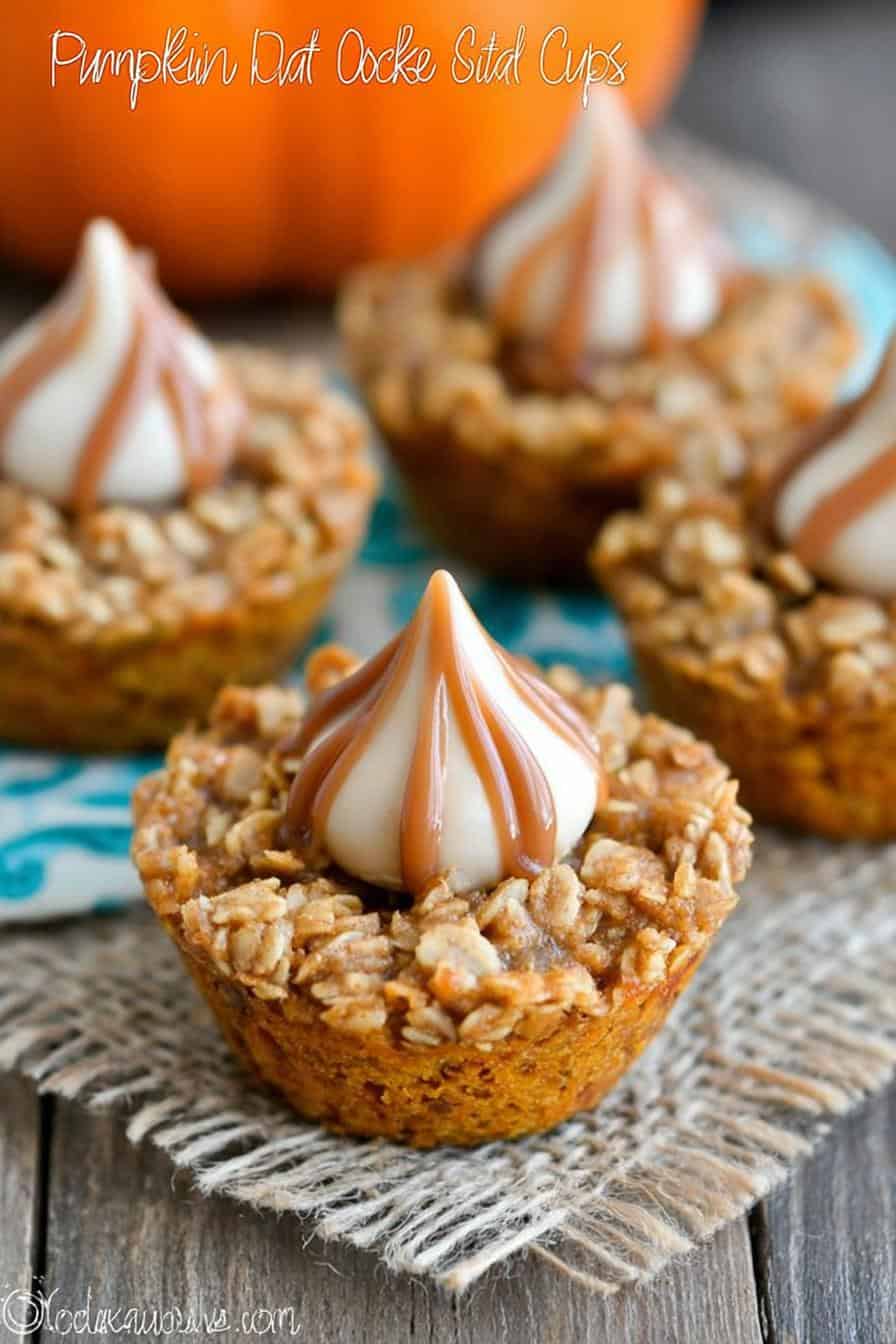 Pumpkin Spice Oatmeal Cookie Cups - detail 2