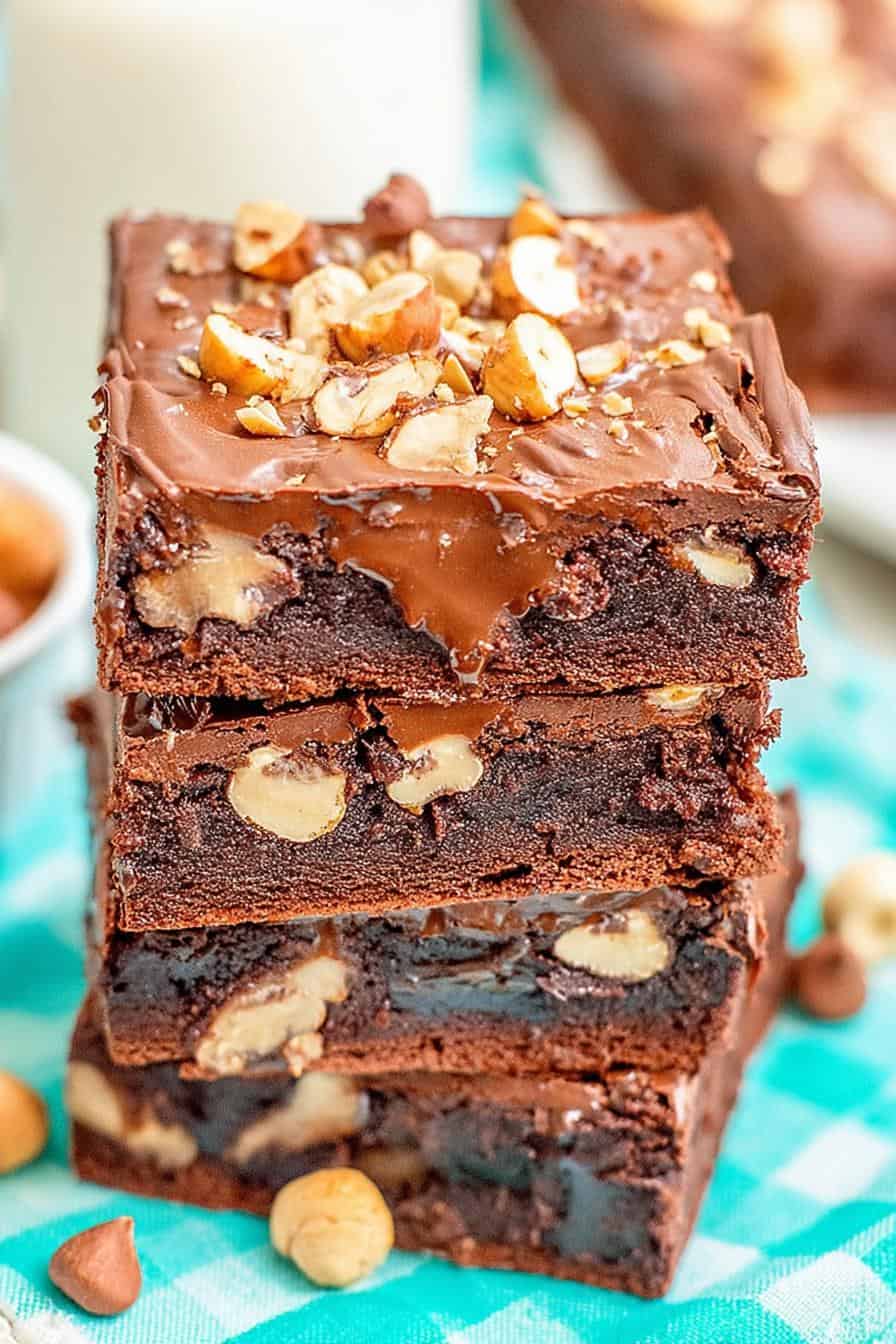 Easy Hazelnut Brownies from Scratch - detail 3