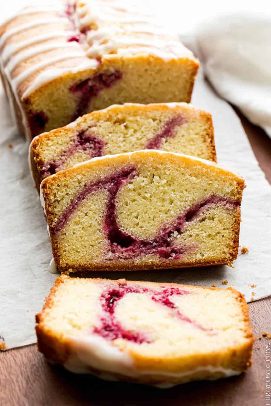 Raspberry Swirl Pound Cake: Conquer that Bland Cake