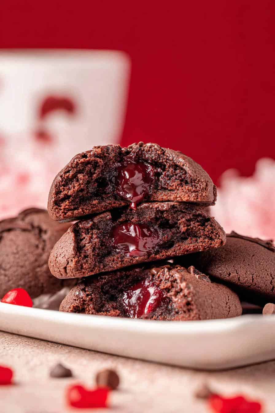 Chocolate Cherry Cordial Cookies - detail 1